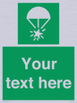 SL7231: Custom sign safe condition Rocket parachute flare