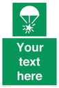 SL7231: Custom sign safe condition Rocket parachute flare