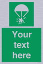 SL7231: Custom sign safe condition Rocket parachute flare