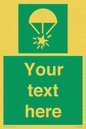 SL7231: Custom sign safe condition Rocket parachute flare
