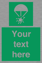 SL7231: Custom sign safe condition Rocket parachute flare