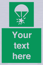 SL7231: Custom sign safe condition Rocket parachute flare