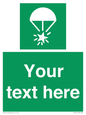 SL7231: Custom sign safe condition Rocket parachute flare