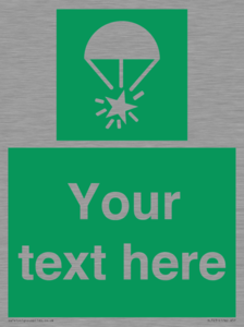 SL7231: Custom sign safe condition Rocket parachute flare