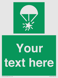 SL7231: Custom sign safe condition Rocket parachute flare