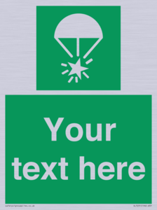 SL7231: Custom sign safe condition Rocket parachute flare