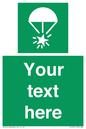 SL7231: Custom sign safe condition Rocket parachute flare