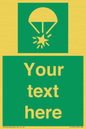 SL7231: Custom sign safe condition Rocket parachute flare