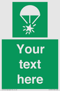 SL7231: Custom sign safe condition Rocket parachute flare