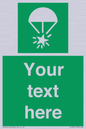 SL7231: Custom sign safe condition Rocket parachute flare