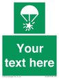SL7231: Custom sign safe condition Rocket parachute flare