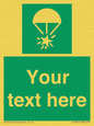 SL7231: Custom sign safe condition Rocket parachute flare
