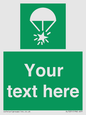 SL7231: Custom sign safe condition Rocket parachute flare