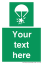 SL7231: Custom sign safe condition Rocket parachute flare