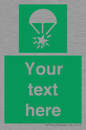 SL7231: Custom sign safe condition Rocket parachute flare