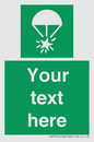 SL7231: Custom sign safe condition Rocket parachute flare