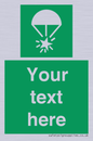 SL7231: Custom sign safe condition Rocket parachute flare