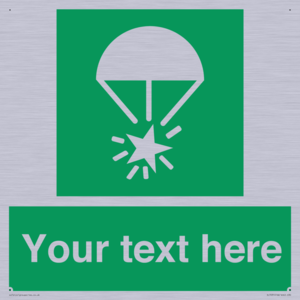 SL7231: Custom sign safe condition Rocket parachute flare