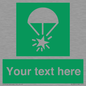 SL7231: Custom sign safe condition Rocket parachute flare