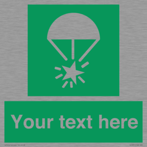 SL7231: Custom sign safe condition Rocket parachute flare