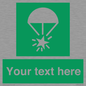 SL7231: Custom sign safe condition Rocket parachute flare