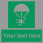SL7231: Custom sign safe condition Rocket parachute flare