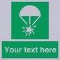 SL7231: Custom sign safe condition Rocket parachute flare