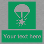 SL7231: Custom sign safe condition Rocket parachute flare