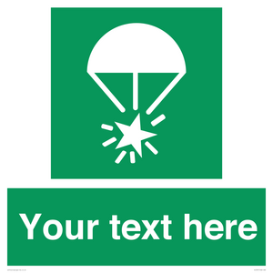 SL7231: Custom sign safe condition Rocket parachute flare