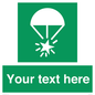 SL7231: Custom sign safe condition Rocket parachute flare