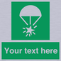 SL7231: Custom sign safe condition Rocket parachute flare