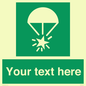 SL7231: Custom sign safe condition Rocket parachute flare
