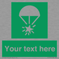 SL7231: Custom sign safe condition Rocket parachute flare