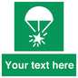 SL7231: Custom sign safe condition Rocket parachute flare