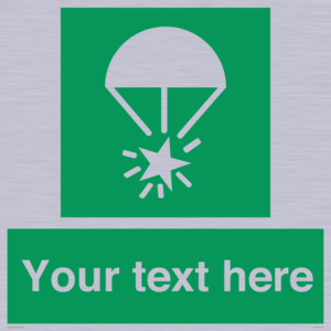SL7231: Custom sign safe condition Rocket parachute flare