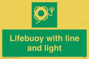 SL7254: Lifebuoy with line and light