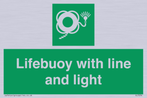 SL7254: Lifebuoy with line and light