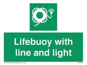 SL7254: Lifebuoy with line and light