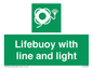 SL7254: Lifebuoy with line and light