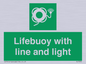 SL7254: Lifebuoy with line and light