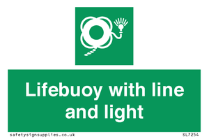 SL7254: Lifebuoy with line and light