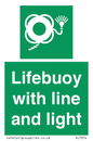 SL7254: Lifebuoy with line and light