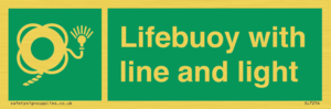 SL7254: Lifebuoy with line and light