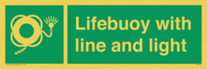 SL7254: Lifebuoy with line and light
