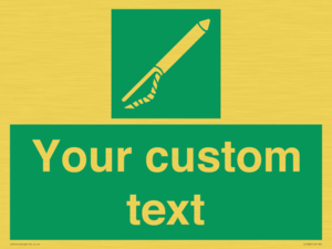 SL7282: Custom sign safe condition Line throwing appliance