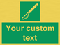 SL7282: Custom sign safe condition Line throwing appliance