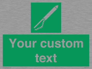 SL7282: Custom sign safe condition Line throwing appliance