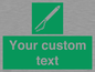 SL7282: Custom sign safe condition Line throwing appliance