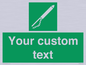 SL7282: Custom sign safe condition Line throwing appliance