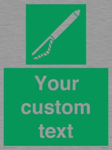 SL7282: Custom sign safe condition Line throwing appliance